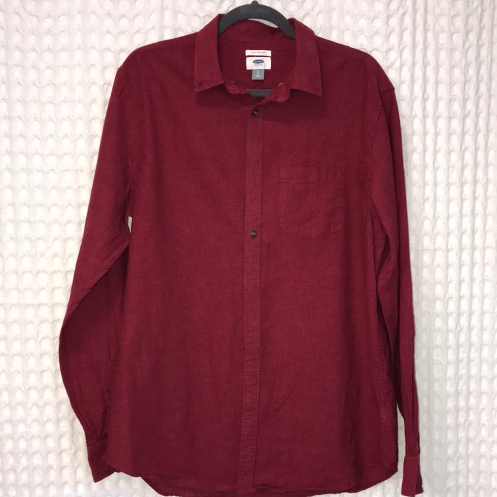 Men’s Old Navy Slim fit Linen button down L